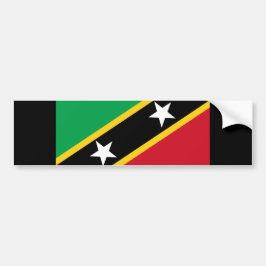 Flagge von St. Kitts und Nevis (Karibik) Autoaufkleber