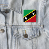 Flagge von St. Kitts und Nevis (Karibik) Button (Beispiel)