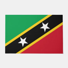 Flagge von St. Kitts und Nevis (Karibik) Fußmatte