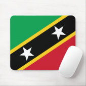 Flagge von St. Kitts und Nevis (Karibik) Mousepad (Mit Mouse)