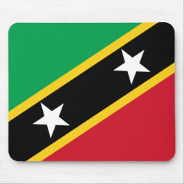 Flagge von St. Kitts und Nevis (Karibik) Mousepad