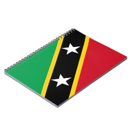 Flagge von St. Kitts und Nevis (Karibik) Notizblock