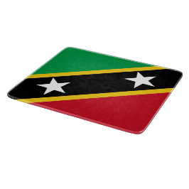 Flagge von St. Kitts und Nevis (Karibik) Schneidebrett