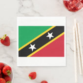 Flagge von St. Kitts und Nevis (Karibik) Serviette (Beispiel)