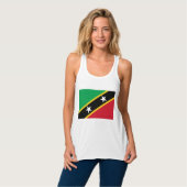 Flagge von St. Kitts und Nevis (Karibik) Tank Top (Vorderseite Vollansicht)