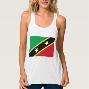 Flagge von St. Kitts und Nevis (Karibik) Tank Top