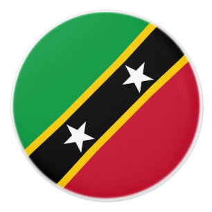 Flagge von St. Kitts und Nevis Keramikknauf