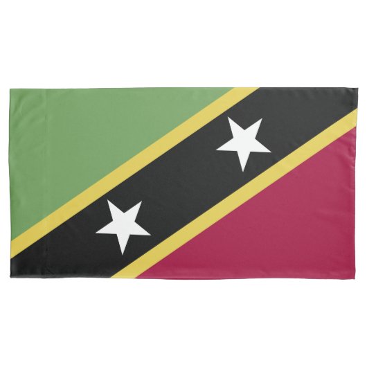 Flagge von St. Kitts und Nevis Kissenbezug (Vorderseite)