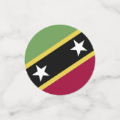 Flagge von St. Kitts und Nevis Konfetti (Klein Vorderseite)
