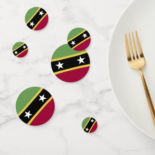 Flagge von St. Kitts und Nevis Konfetti (Gruppe)