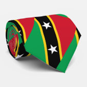 Flagge von St. Kitts und Nevis Krawatte (Gerollt)
