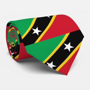 Flagge von St. Kitts und Nevis Krawatte