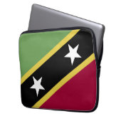 Flagge von St. Kitts und Nevis Laptopschutzhülle (Vorderseite Links)