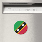 Flagge von St. Kitts und Nevis Magnet (In Situ (Geschirrspüler))