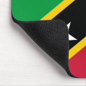 Flagge von St. Kitts und Nevis Mousepad (Ecke)