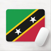 Flagge von St. Kitts und Nevis Mousepad (Mit Mouse)