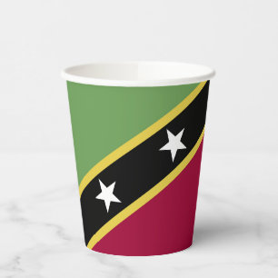 Flagge von St. Kitts und Nevis Pappbecher