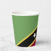 Flagge von St. Kitts und Nevis Pappbecher (Vorderseite)