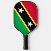 Flagge von St. Kitts und Nevis Pickleball Schläger (Vorderseite)