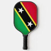 Flagge von St. Kitts und Nevis Pickleball Schläger (Rückseite)