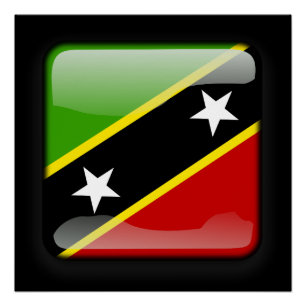 Flagge von St. Kitts und Nevis Poster
