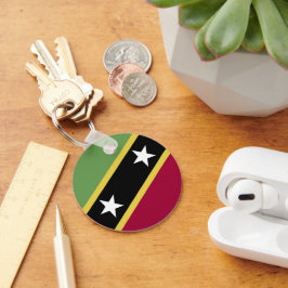 Flagge von St. Kitts und Nevis Schlüsselanhänger