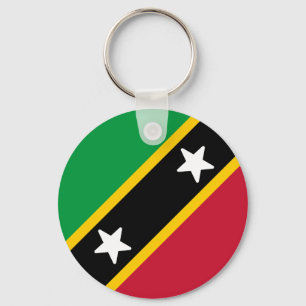 Flagge von St. Kitts und Nevis Schlüsselanhänger
