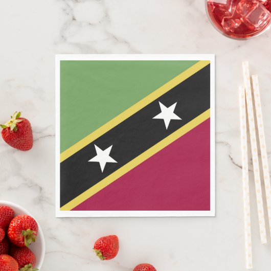 Flagge von St. Kitts und Nevis Serviette (Beispiel)
