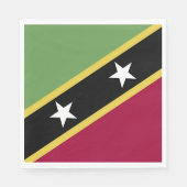 Flagge von St. Kitts und Nevis Serviette (Vorderseite)
