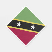 Flagge von St. Kitts und Nevis Serviette (Ecke)