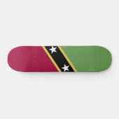 Flagge von St. Kitts und Nevis Skateboard (Horizontal)