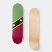 Flagge von St. Kitts und Nevis Skateboard (Vorderseite)