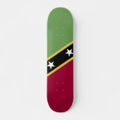 Flagge von St. Kitts und Nevis Skateboard (Vorne)