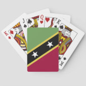 Flagge von St. Kitts und Nevis Spielkarten (Rückseite)