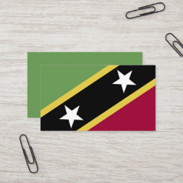 Flagge von St. Kitts und Nevis Visitenkarte