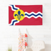 Flagge von St. Louis, Missouri Banner (Insitu)