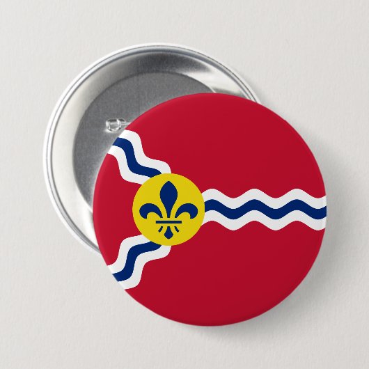 Flagge von St. Louis (Missouri) Button (Vorne & Hinten)