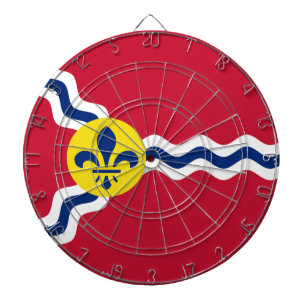 Flagge von St. Louis (Missouri) Dartscheibe