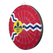 Flagge von St. Louis (Missouri) Dartscheibe (Vorderseite rechts)