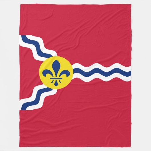 Flagge von St. Louis, Missouri Fleece Blanket (Vorderseite)