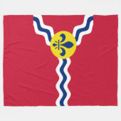 Flagge von St. Louis, Missouri Fleece Blanket (Vorderseite (Horizontal))