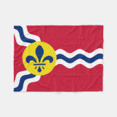 Flagge von St. Louis, Missouri Fleecedecke (Vorderseite (Horizontal))