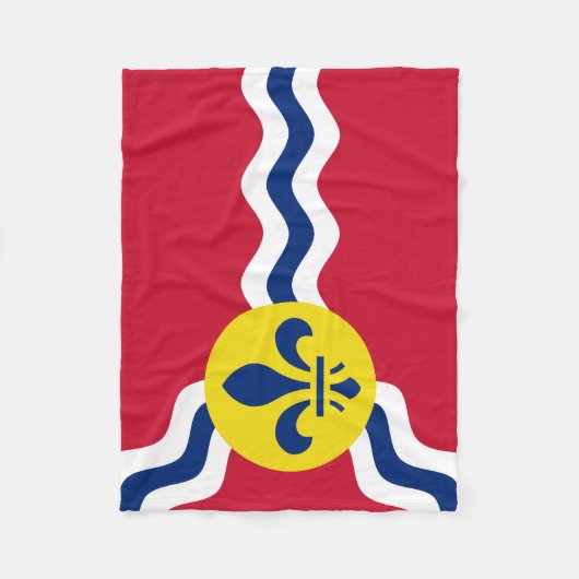 Flagge von St. Louis, Missouri Fleecedecke (Vorderseite)