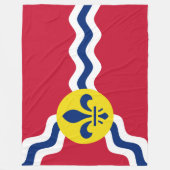 Flagge von St. Louis (Missouri) Fleecedecke (Vorderseite)