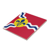 Flagge von St. Louis, Missouri Fliese (Seite)