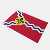 Flagge von St. Louis (Missouri) Fußmatte (Schrägansicht)