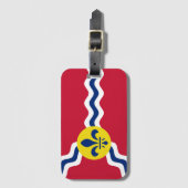 Flagge von St. Louis, Missouri Gepäckanhänger (Vorderseite Vertikal)