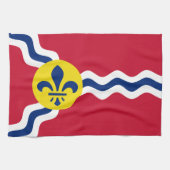 Flagge von St. Louis, Missouri Geschirrtuch (Horizontal)
