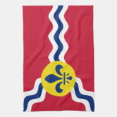 Flagge von St. Louis, Missouri Geschirrtuch (Vertikal)