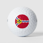 Flagge von St. Louis, Missouri Golfball (Vorderseite)